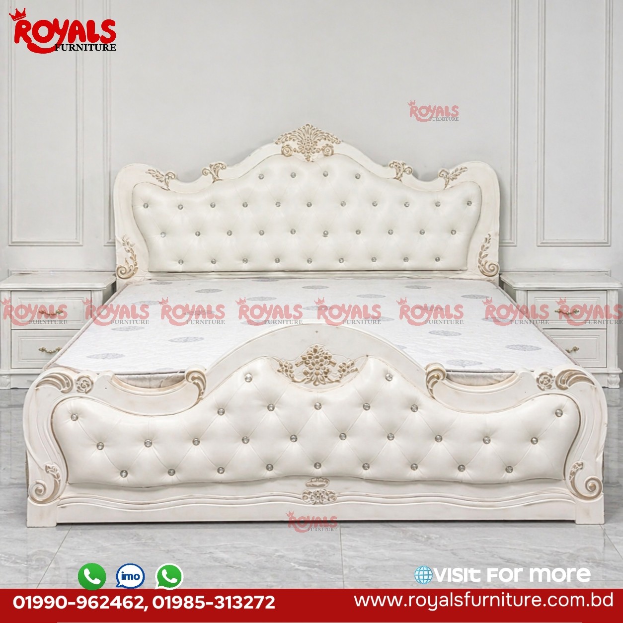 BS-005 Luxurious White Bedroom Set